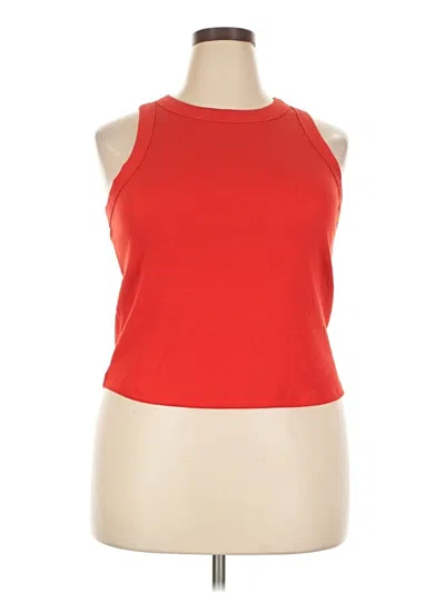 Pre-owned Old Navy Tank Top Red Halter Neckline Tops