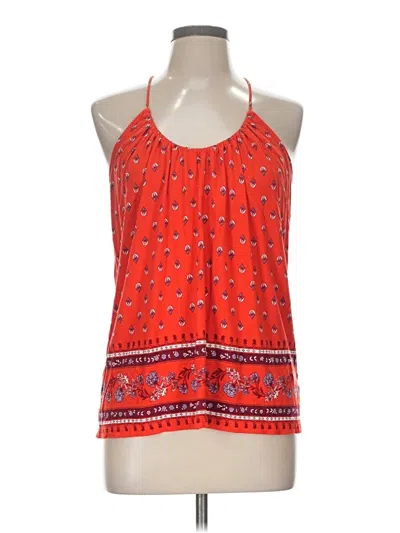 Pre-owned Old Navy Tank Top Red Halter Neckline Tops