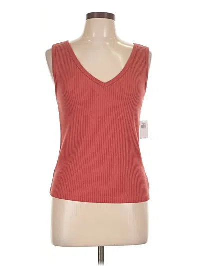 Old Navy Tank Top Red Plunge Neckline Tops