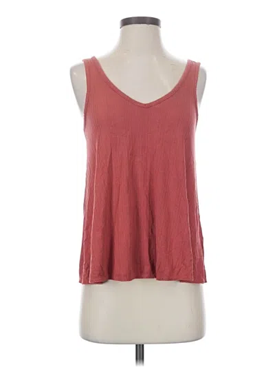 Pre-owned Old Navy Tank Top Red Plunge Neckline Tops