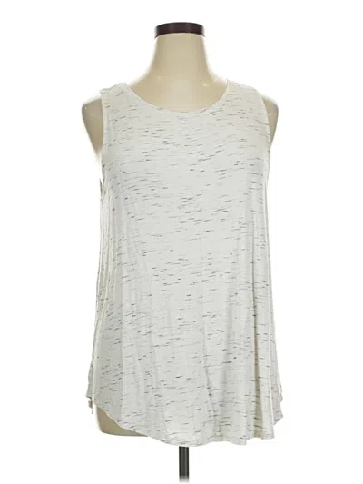 Pre-owned Old Navy Tank Top Silver Cold Shoulder Neckline Tops