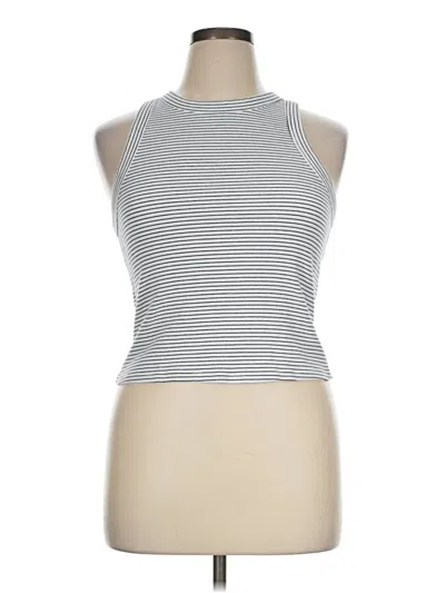 Pre-owned Old Navy Tank Top Silver Halter Neckline Tops