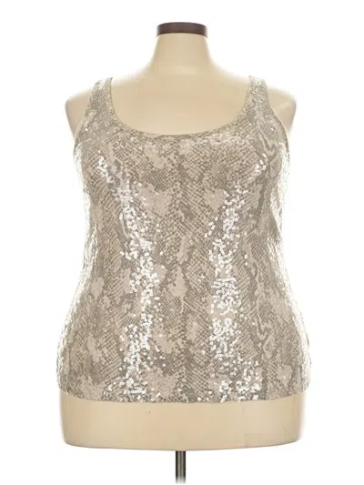 Pre-owned Old Navy Tank Top Silver Halter Neckline Tops