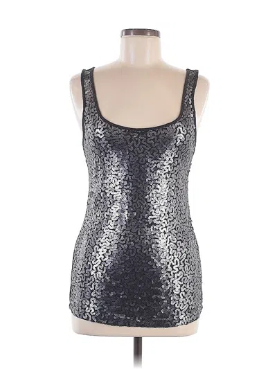 Pre-owned Old Navy Tank Top Silver Strapless Neckline Tops