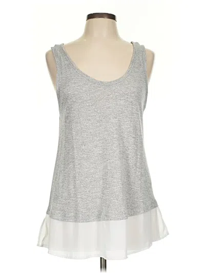 Pre-owned Old Navy Tank Top Silver Strapless Neckline Tops