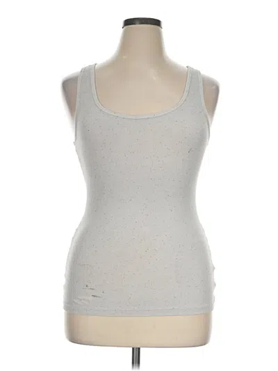 Pre-owned Old Navy Tank Top Silver Strapless Neckline Tops