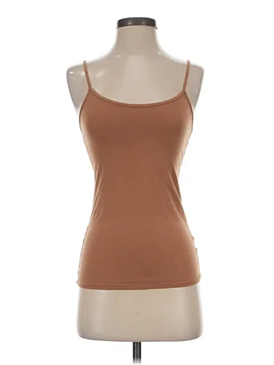Pre-owned Old Navy Tank Top Tan Strapless Neckline Tops In Brown