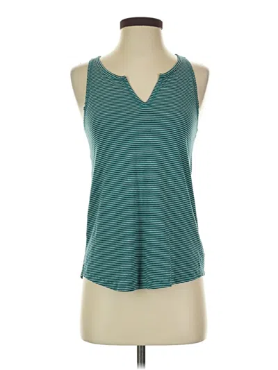 Pre-owned Old Navy Tank Top Teal Halter Neckline Tops