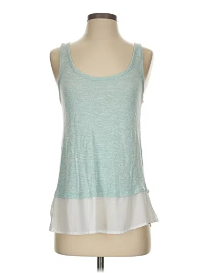 Pre-owned Old Navy Tank Top Teal Halter Neckline Tops In Blue
