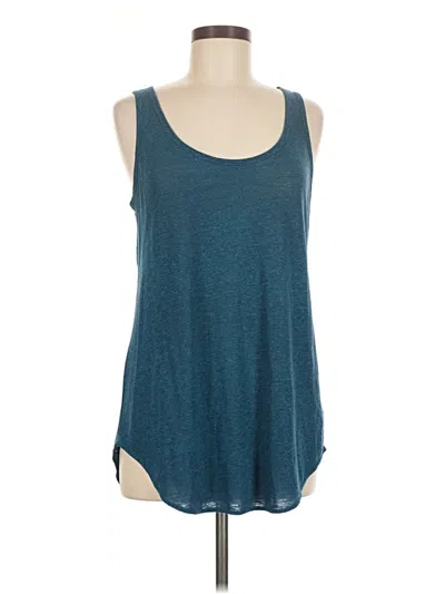 Pre-owned Old Navy Tank Top Teal Halter Neckline Tops In Blue