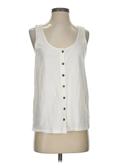 Pre-owned Old Navy Tank Top White Plunge Neckline Tops