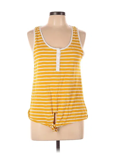 Pre-owned Old Navy Tank Top Yellow Halter Neckline Tops