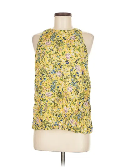 Pre-owned Old Navy Tank Top Yellow Halter Neckline Tops