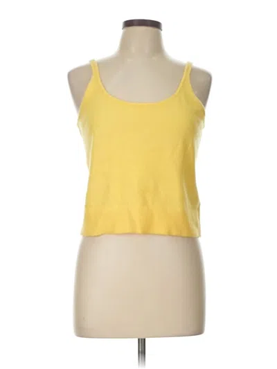 Pre-owned Old Navy Tank Top Yellow Halter Neckline Tops