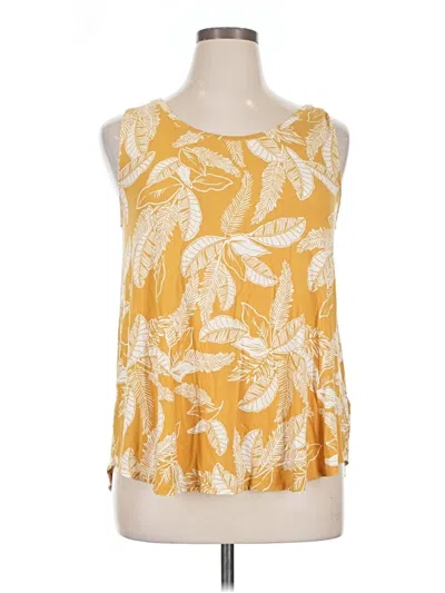 Pre-owned Old Navy Tank Top Yellow Halter Neckline Tops