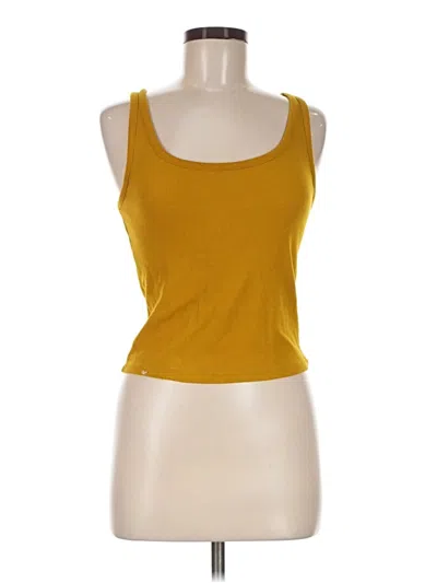 Pre-owned Old Navy Tank Top Yellow Halter Neckline Tops
