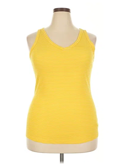 Pre-owned Old Navy Tank Top Yellow Halter Neckline Tops