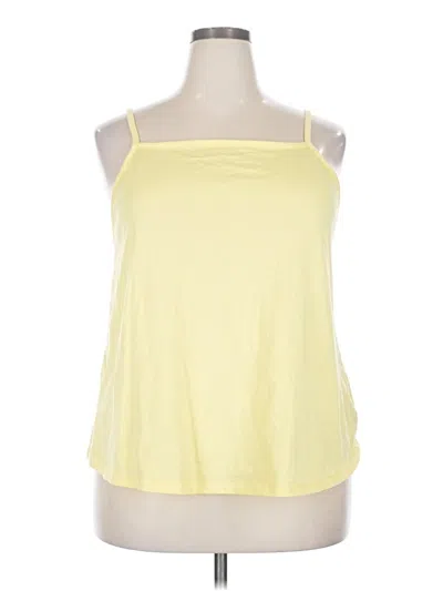 Pre-owned Old Navy Tank Top Yellow Halter Neckline Tops
