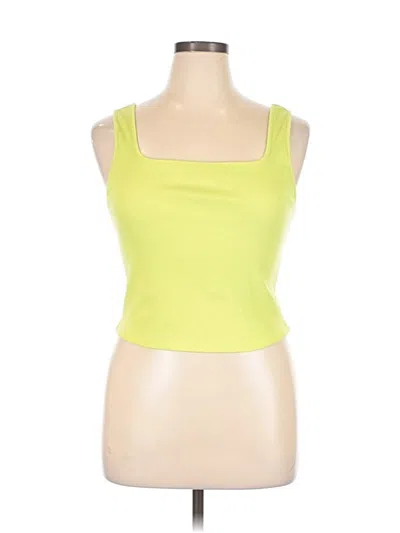 Pre-owned Old Navy Tank Top Yellow Strapless Neckline Tops