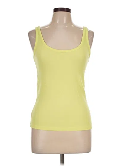 Pre-owned Old Navy Tank Top Yellow Strapless Neckline Tops