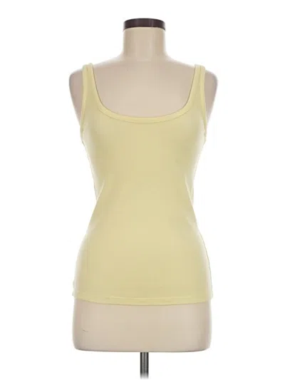 Pre-owned Old Navy Tank Top Yellow Strapless Neckline Tops