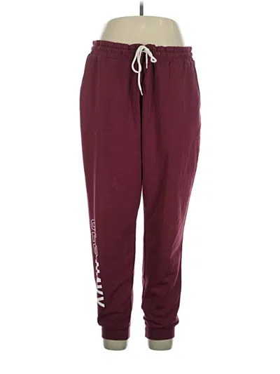 Pre-owned Old Navy Track Pants In Burgundy