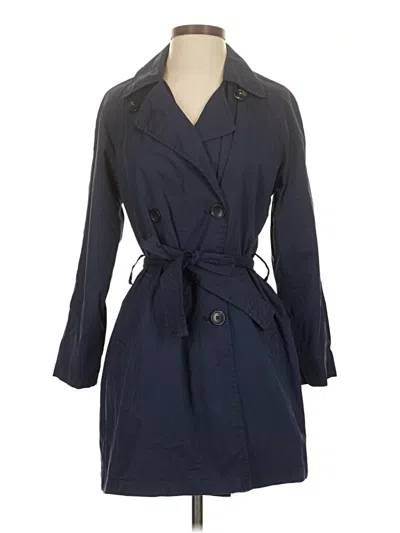 Pre-owned Old Navy Trenchcoat In Blue