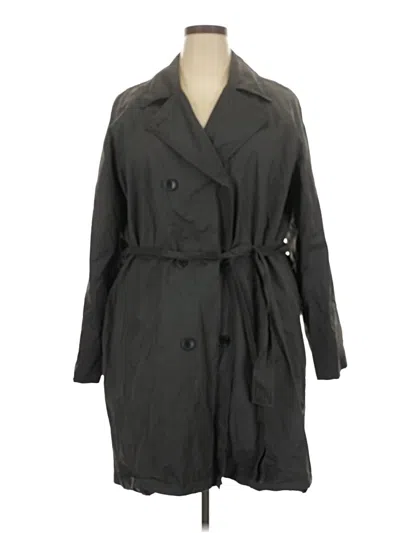 Pre-owned Old Navy Trenchcoat In Gray