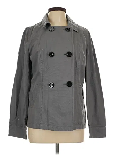 Pre-owned Old Navy Trenchcoat In Gray