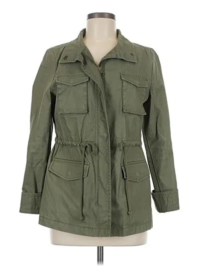 Pre-owned Old Navy Trenchcoat In Green