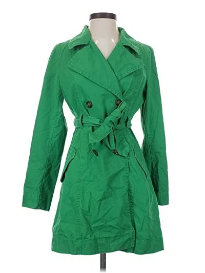 Pre-owned Old Navy Trenchcoat In Green