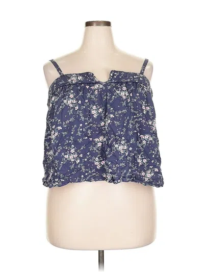 Pre-owned Old Navy Tube Top Blue Strapless Neckline Tops