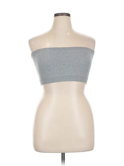 Pre-owned Old Navy Tube Top Silver Strapless Neckline Tops