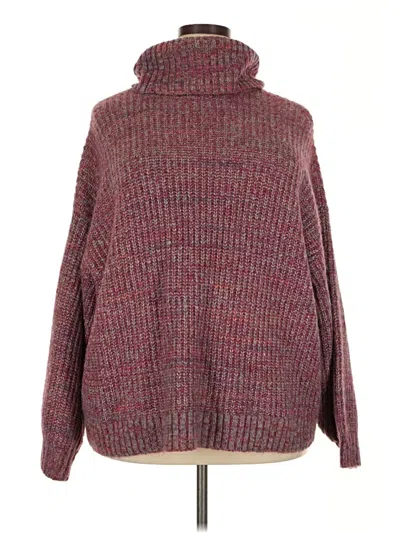 Pre-owned Old Navy Turtleneck Sweater In Burgundy