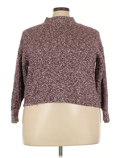 Pre-owned Old Navy Turtleneck Sweater In Burgundy