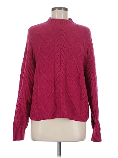 Pre-owned Old Navy Turtleneck Sweater In Burgundy