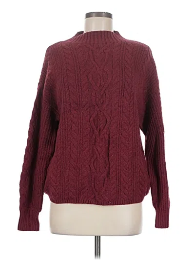 Pre-owned Old Navy Turtleneck Sweater In Burgundy