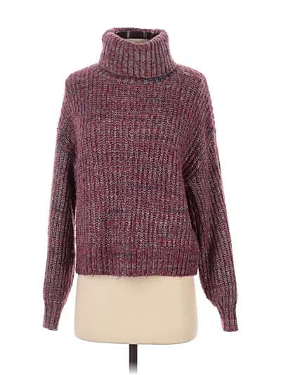 Pre-owned Old Navy Turtleneck Sweater In Burgundy