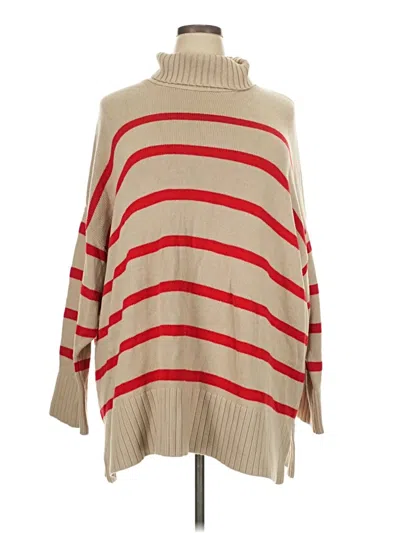 Pre-owned Old Navy Turtleneck Sweater In Tan