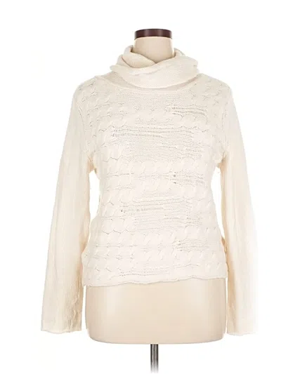 Pre-owned Old Navy Turtleneck Sweater In White