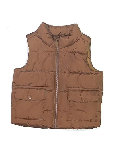 Pre-owned Old Navy Kids' Vest In Brown