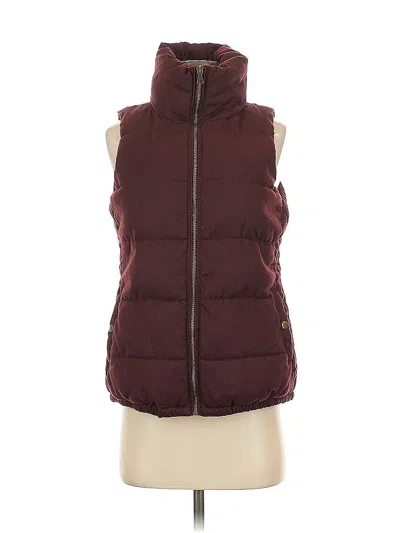 Pre-owned Old Navy Vest In Burgundy