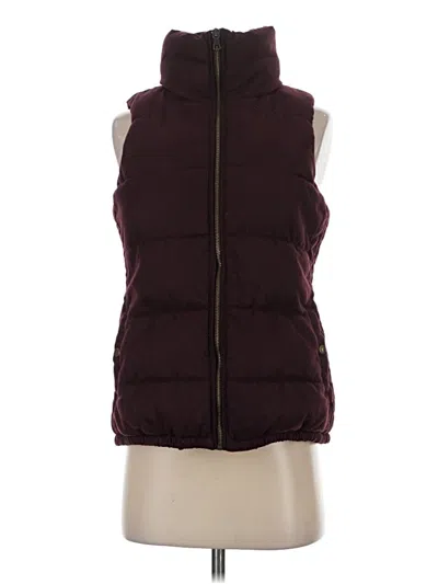 Pre-owned Old Navy Vest In Burgundy