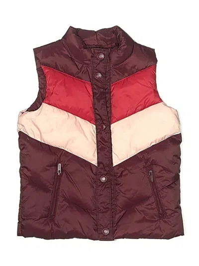 Pre-owned Old Navy Kids' Vest In Burgundy