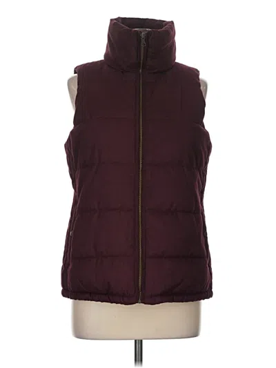 Pre-owned Old Navy Vest In Burgundy