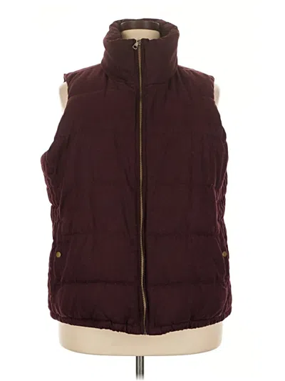 Pre-owned Old Navy Vest In Burgundy