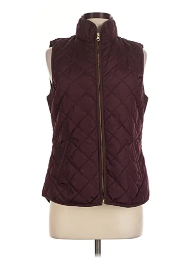 Pre-owned Old Navy Vest In Burgundy