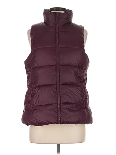 Pre-owned Old Navy Vest In Burgundy