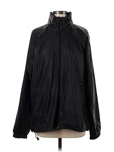Pre-owned Old Navy Windbreaker Jacket In Black