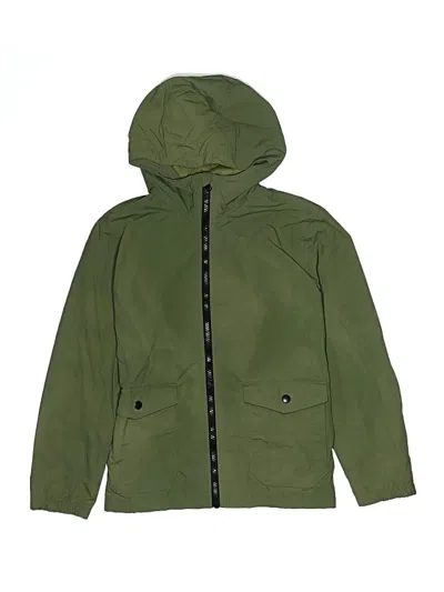 Pre-owned Old Navy Kids' Windbreaker Jacket In Green